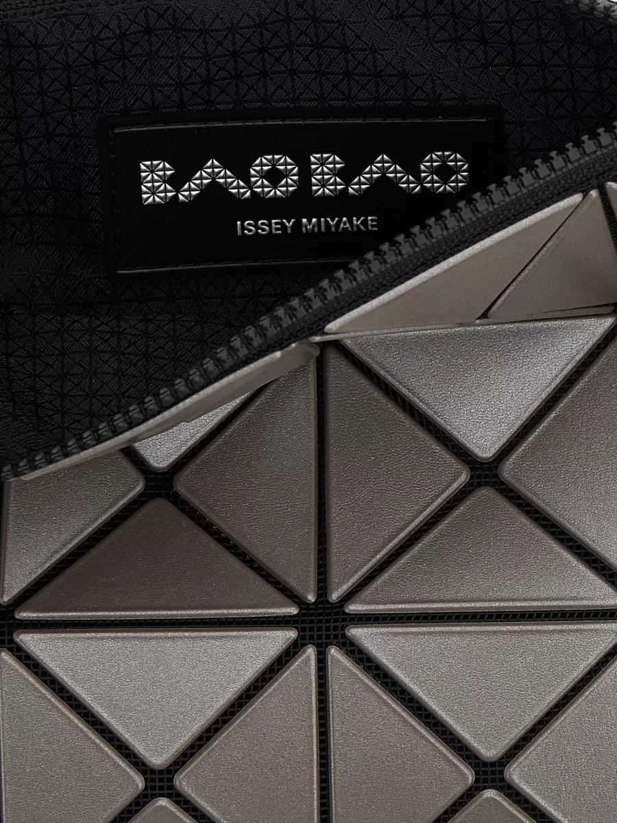 Bao Bao Issey Miyake Lucent Metallic Crossbody Bag Geometric Panels