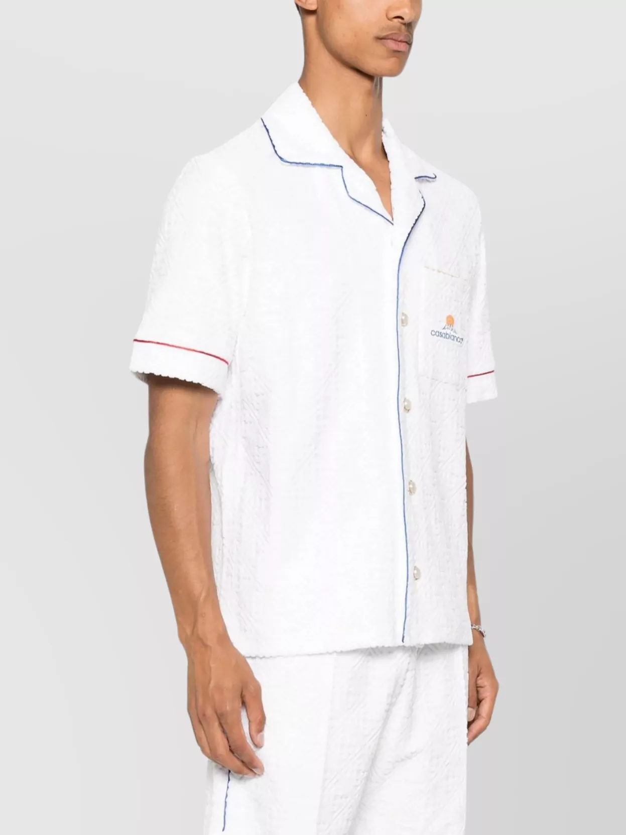 Casablanca Relaxed Fit Shirt With Pocket And Piping