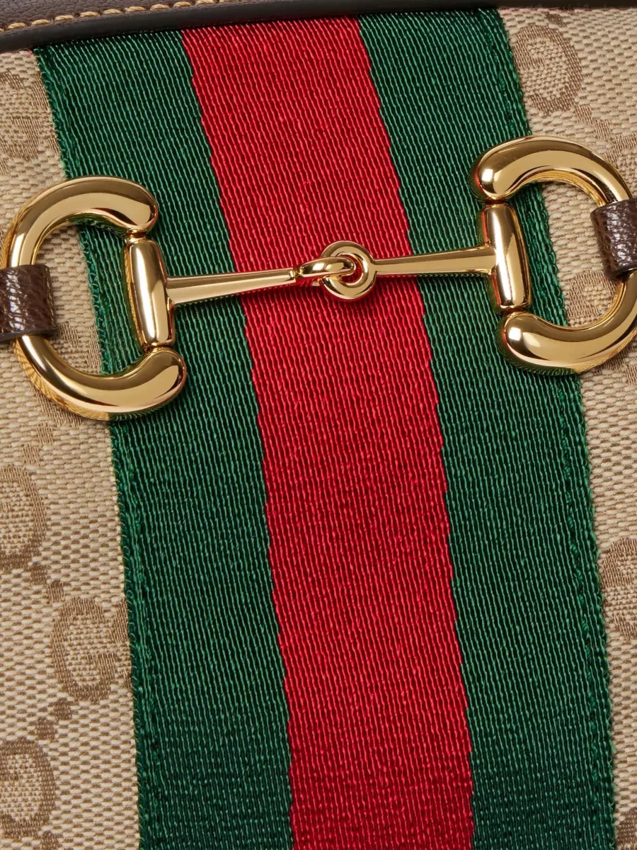 Gucci Horsebit 1955 Medium Fabric Shoulder Bag