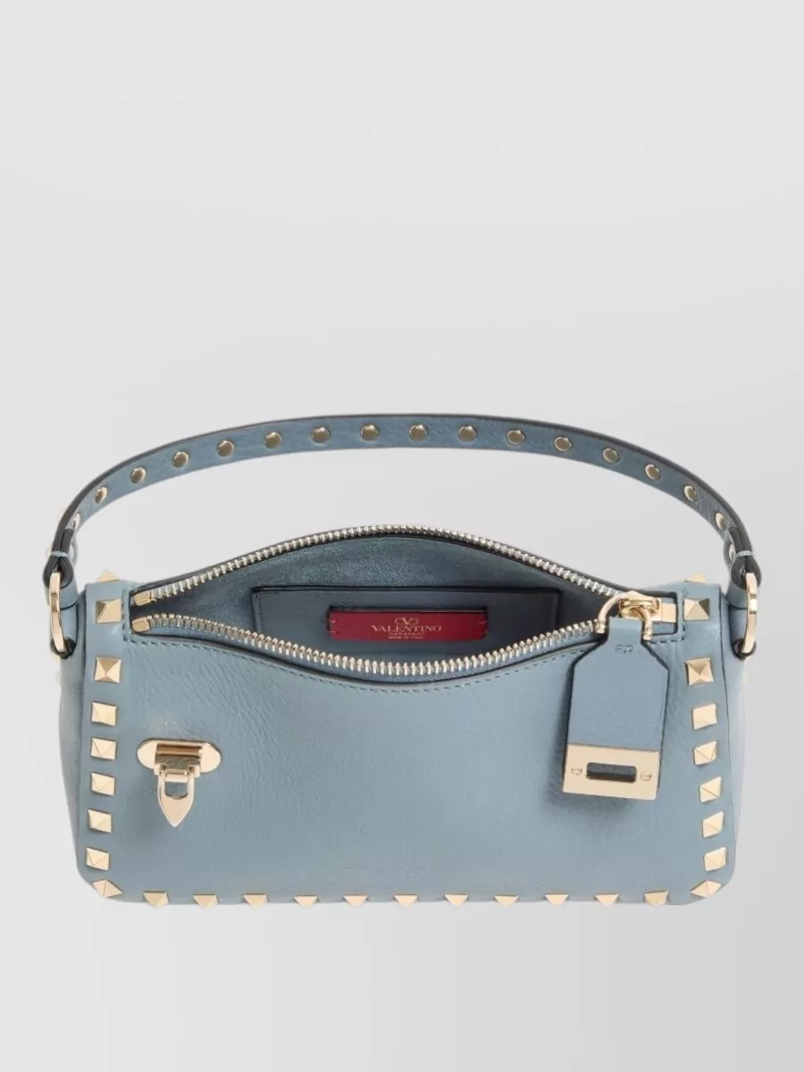 Valentino Garavani Rockstud Leather Shoulder Bag Top Handle