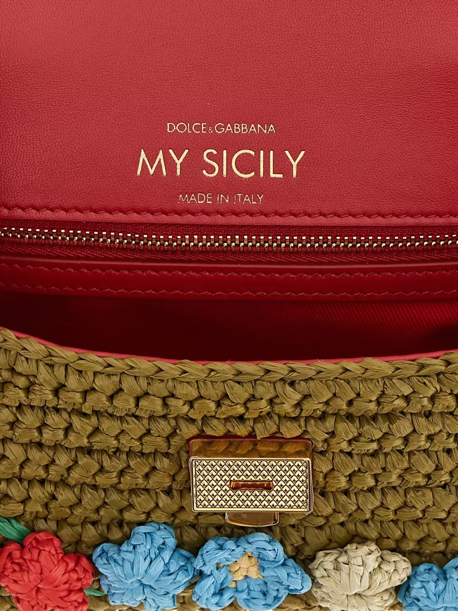 Dolce&Gabbana My Sicily Mini Crochet Shoulder Bag
