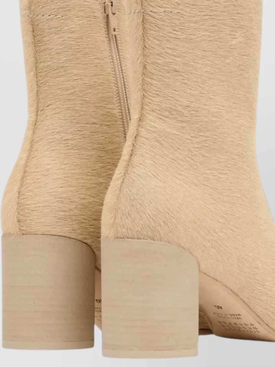 Mm6 Maison Margiela Calf Hair Ankle Boots