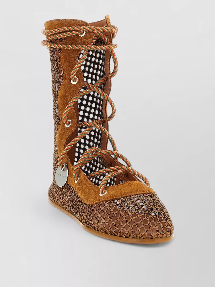 Kiko Kostadinov Reticella Ankle Boots