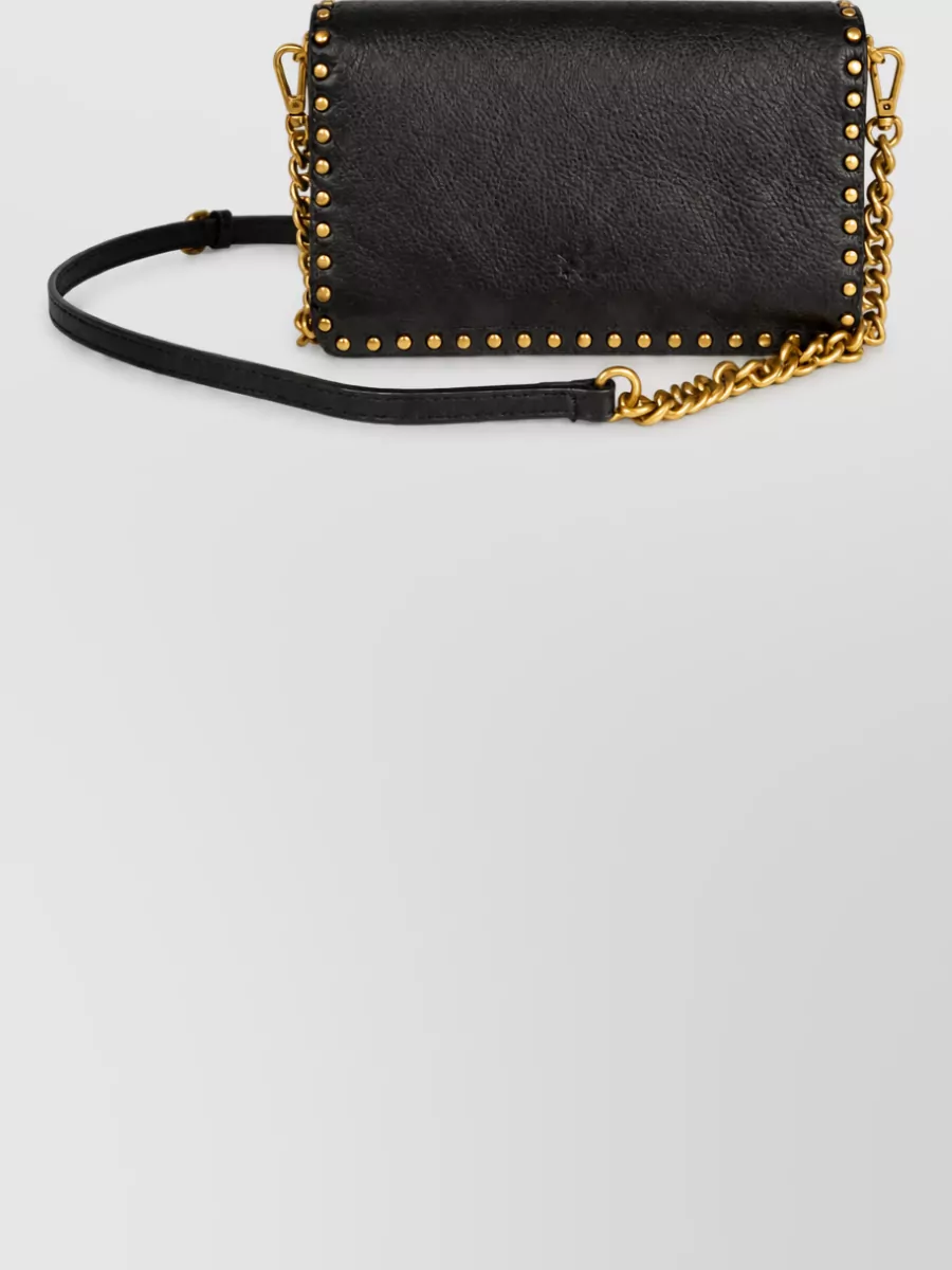 Pinko Love Bag Leather Clutch Bag