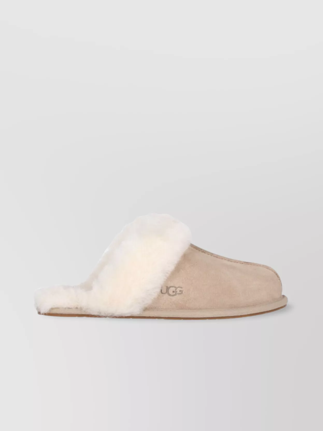 Ugg Faux Fur Lined Flat Sole Mules