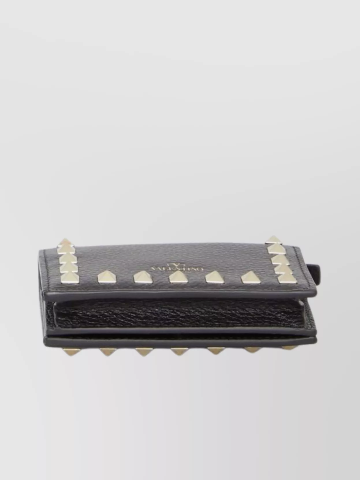 Valentino Garavani Grained Leather Studs Bi-Fold Wallet