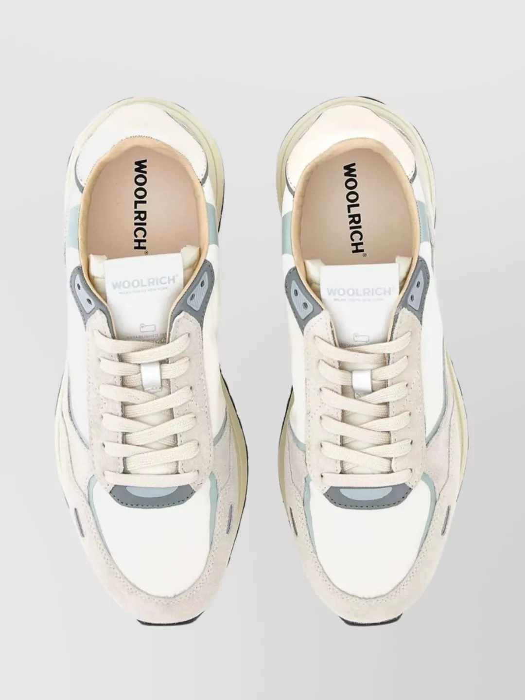 Woolrich Leather Sneakers With Notched Rubber Sole
