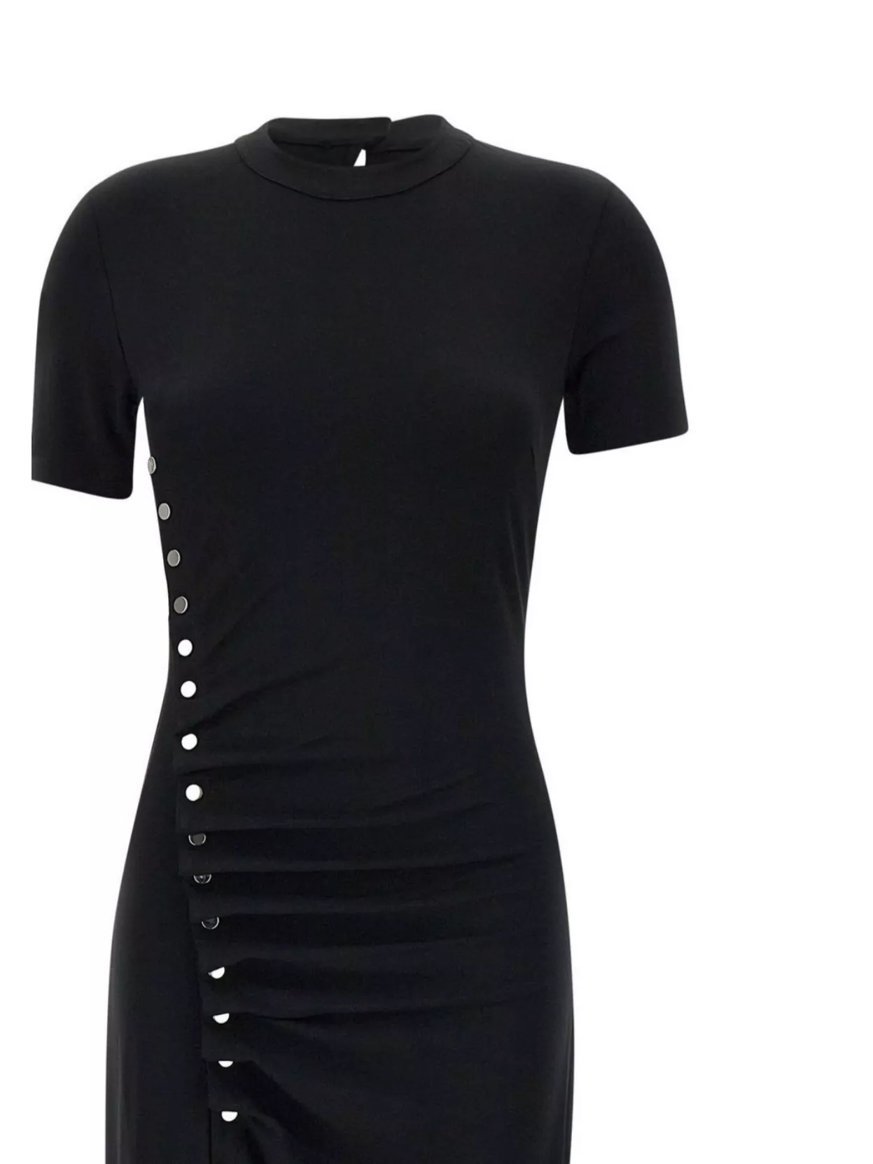 Paco Rabanne Draped Jersey Midi Dress