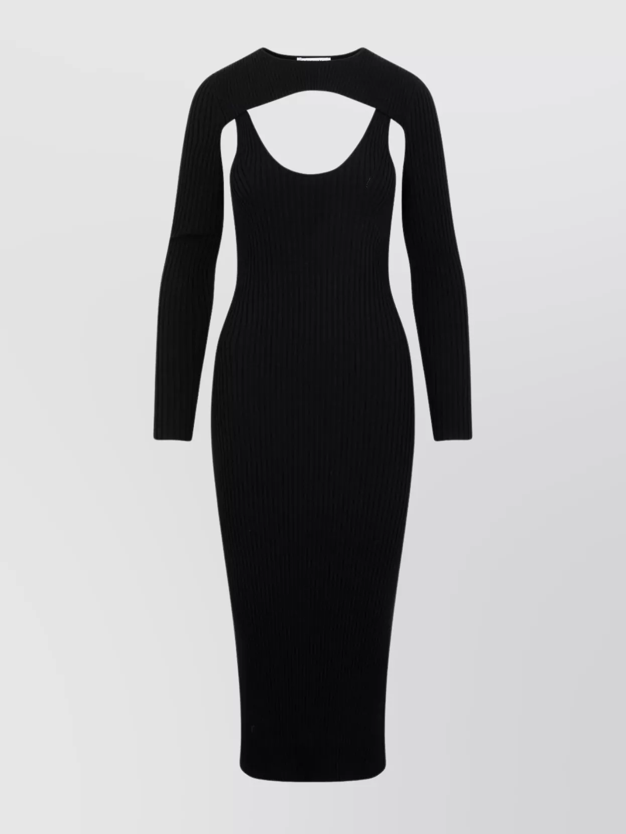 Simkhai Ribbed Knit Cut-Out Midi Dress