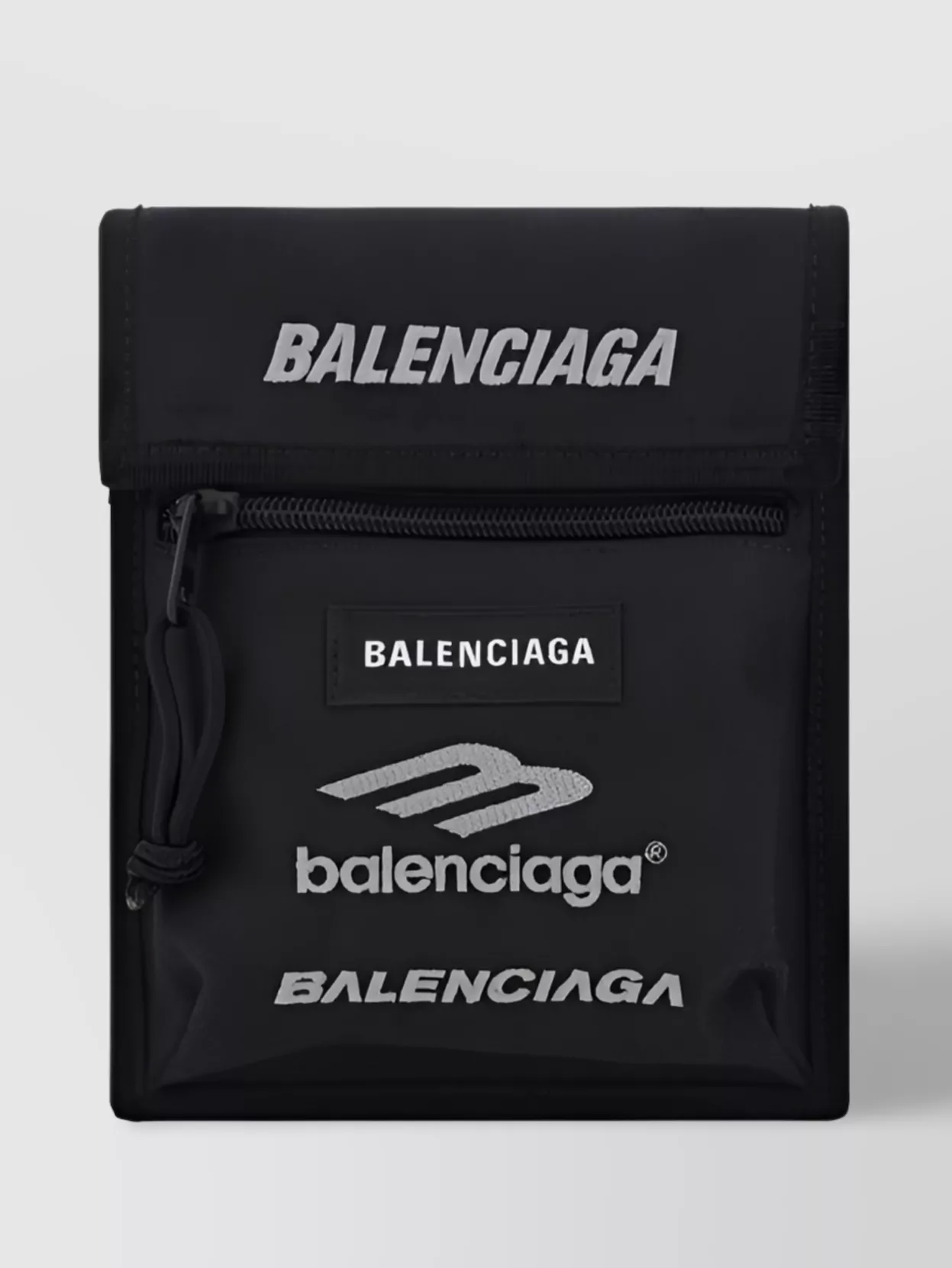 Shop Balenciaga Crossbody Bag With Front Zip Pocket