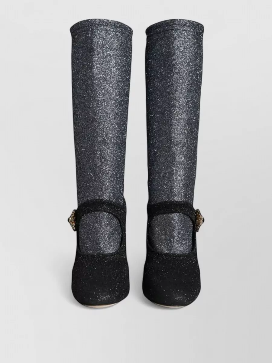 Dolce&Gabbana crystal-embellished ankle boots