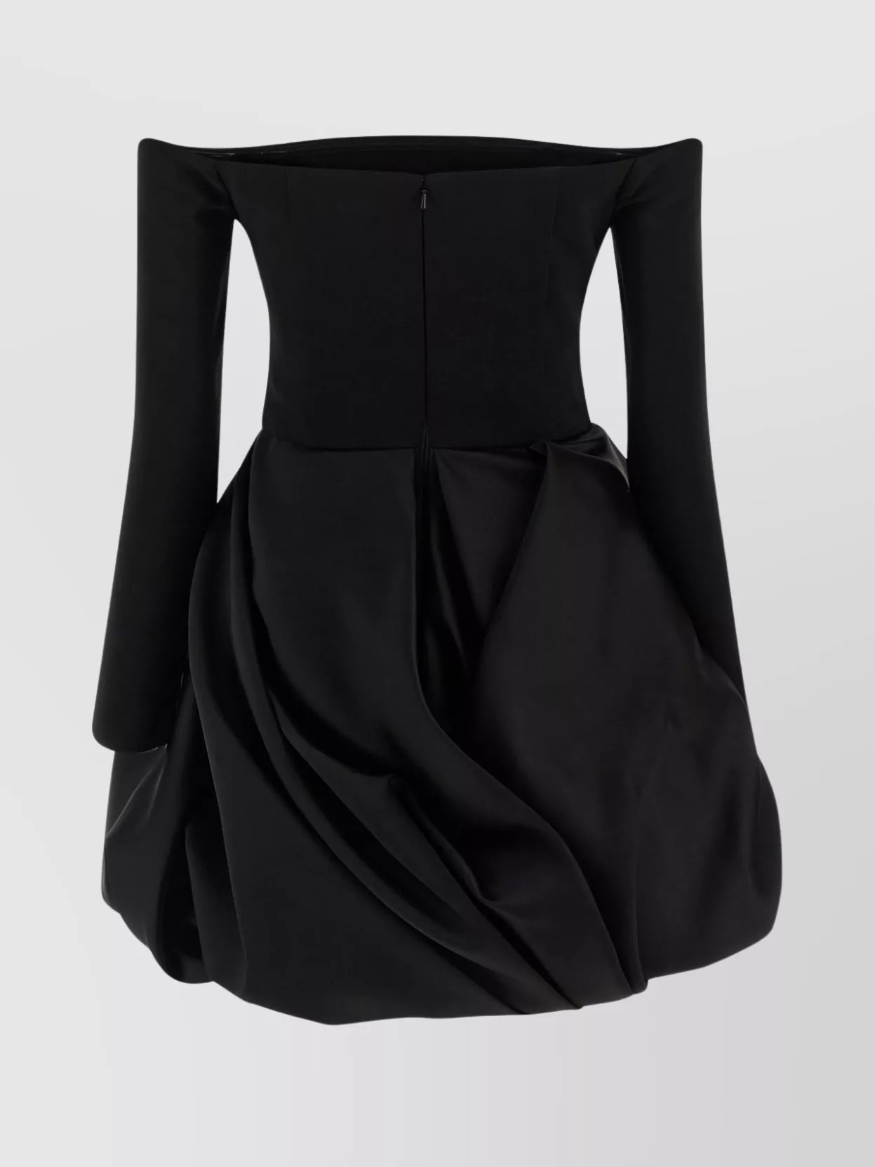Carolina Herrera Off-shoulder Dress Featuring Structured Silhouette In Black