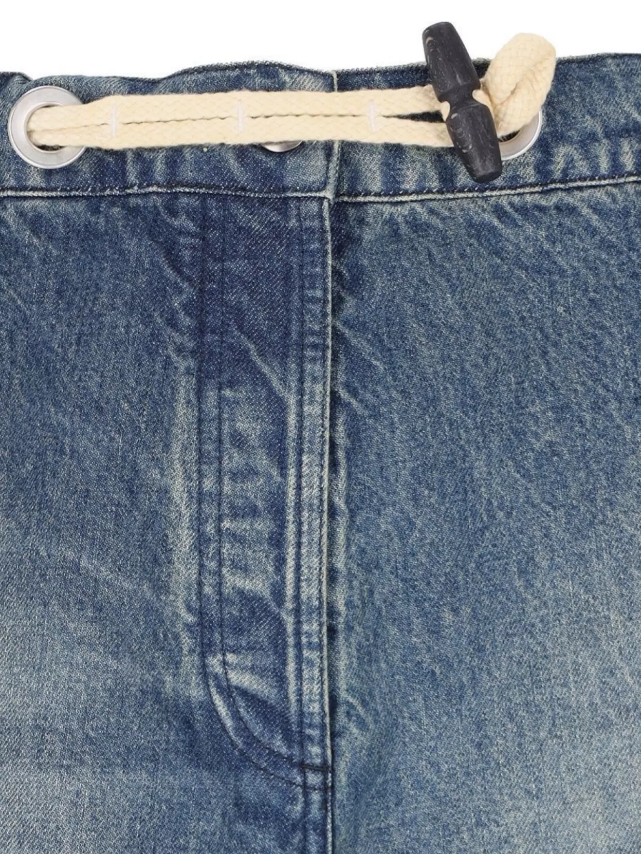 Moncler Genius Wide Leg Frayed Hem Trousers With Pockets