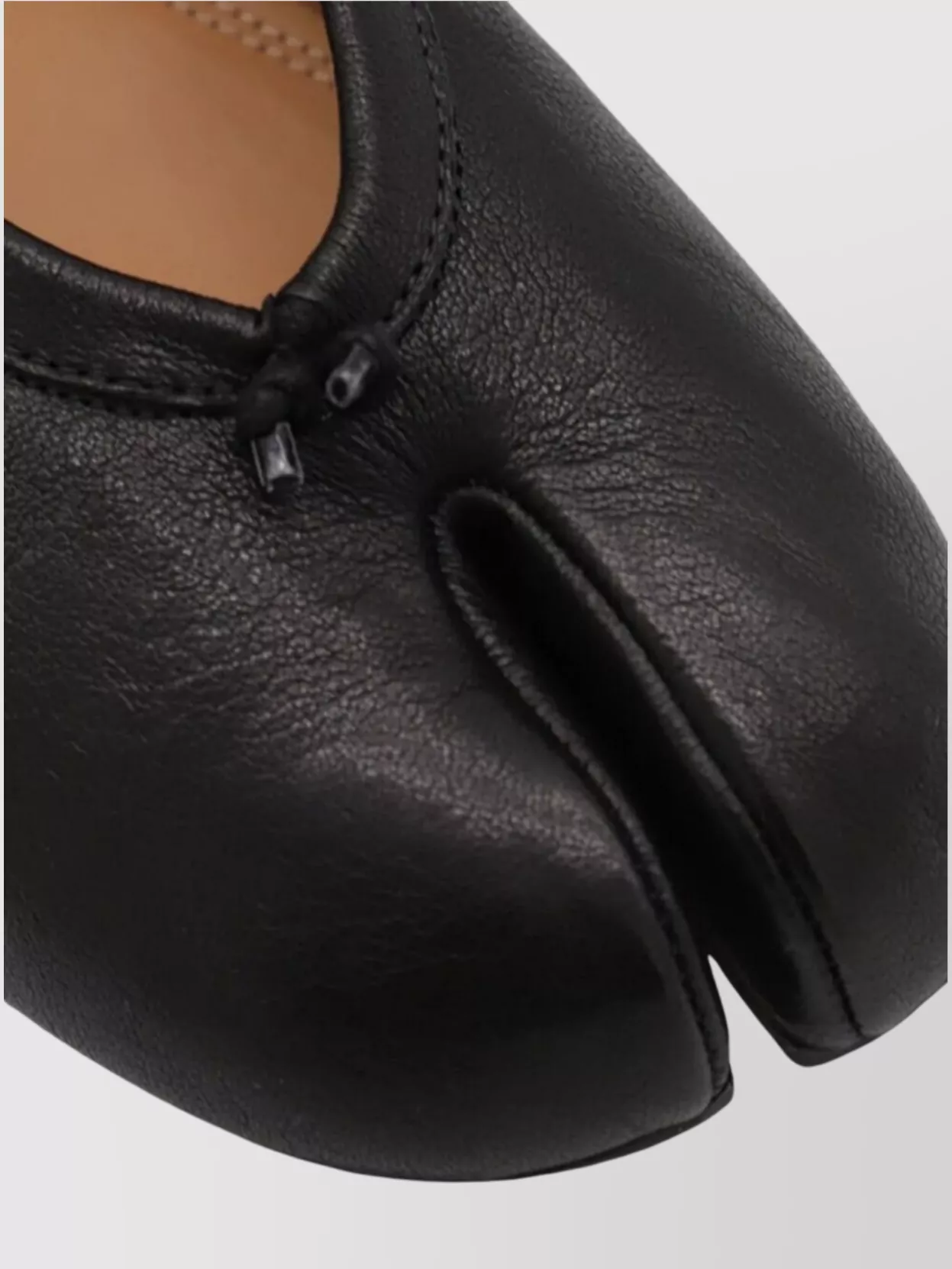 Maison Margiela "Tabi" Split Toe Bow Detail Ballerina