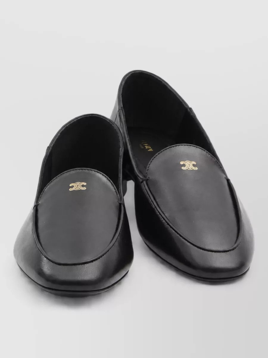 Celine leather slip-on loafers