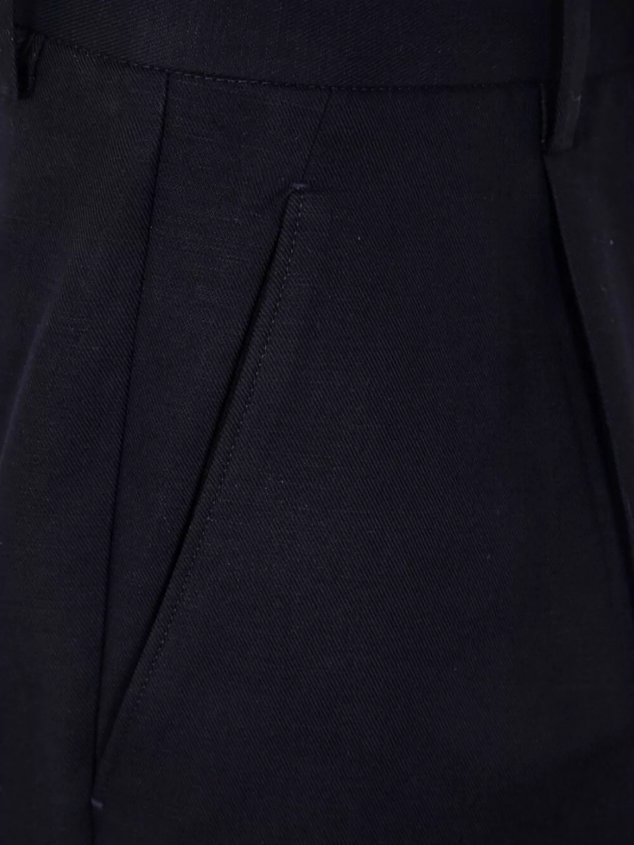 Zegna Pleated Front Cotton And Linen Trousers