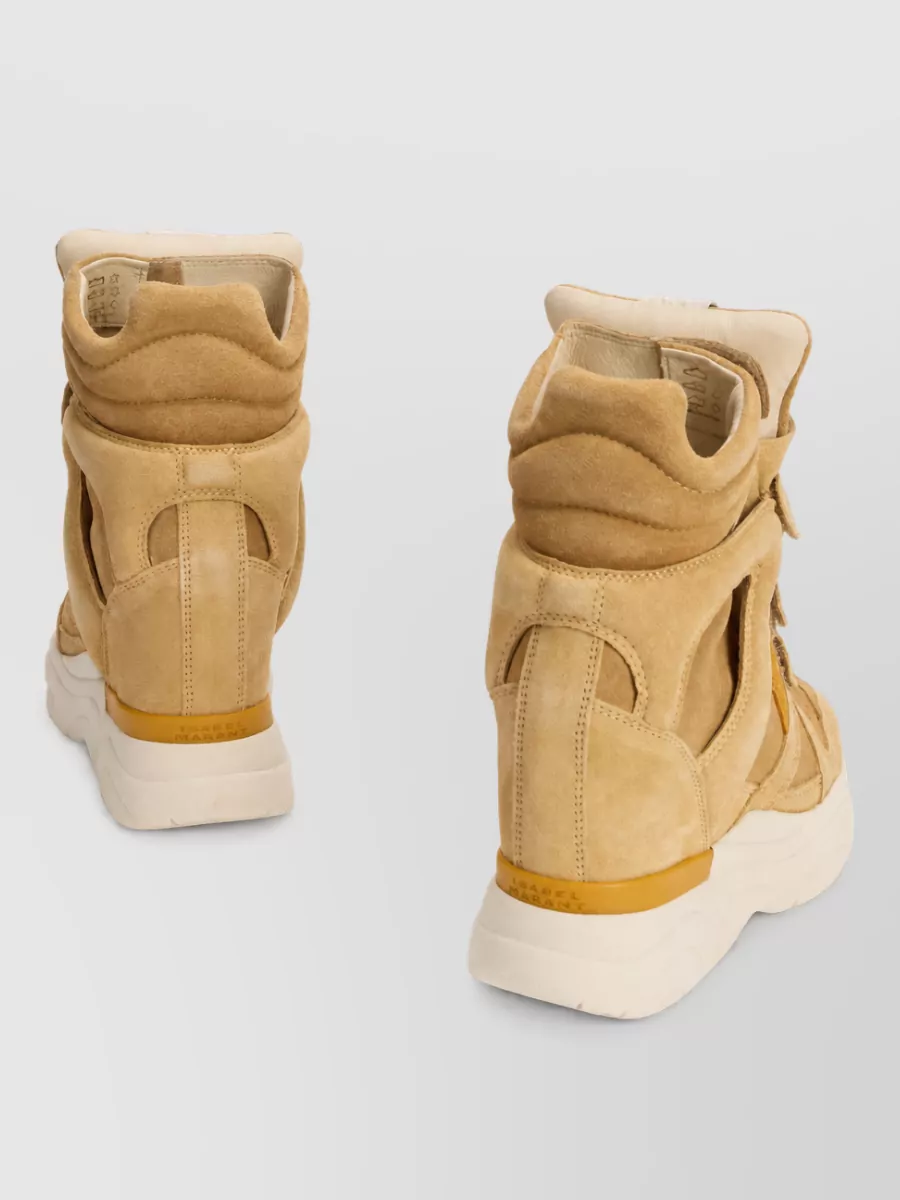 Isabel Marant Suede Leather Wedge Sneakers