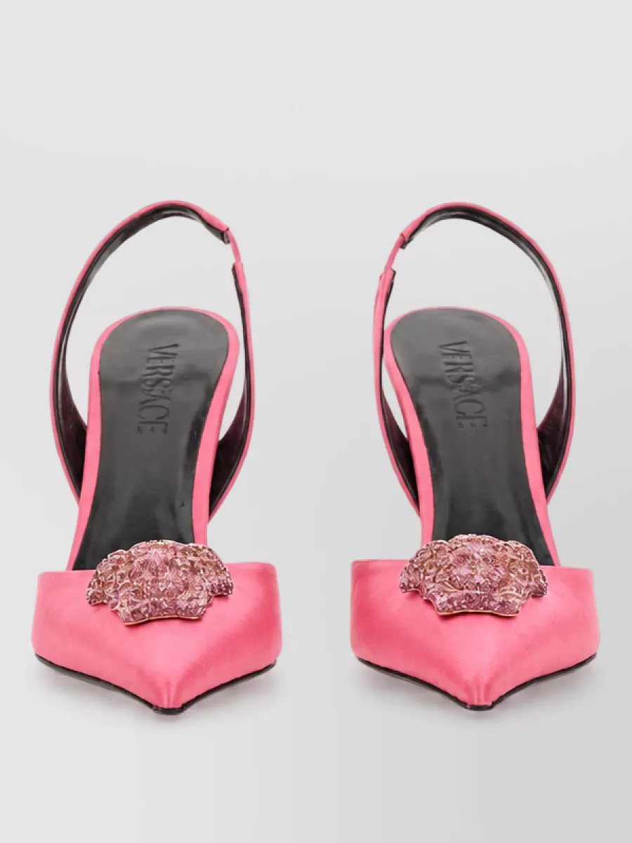 Versace silk mules