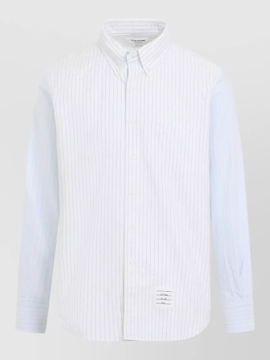 Thom Browne Striped Cotton Button-Down Shirt
