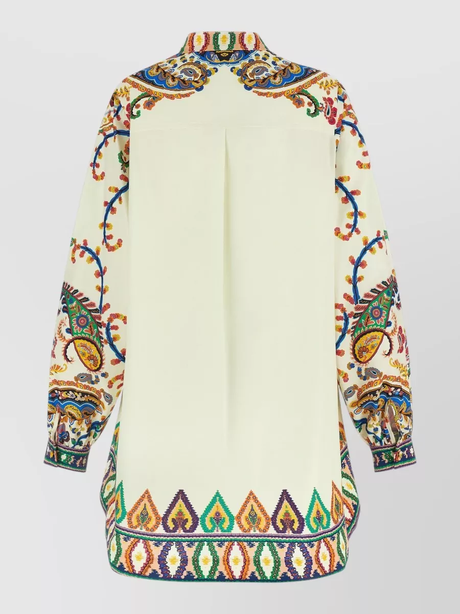 Etro Printed Cotton Mini Dress