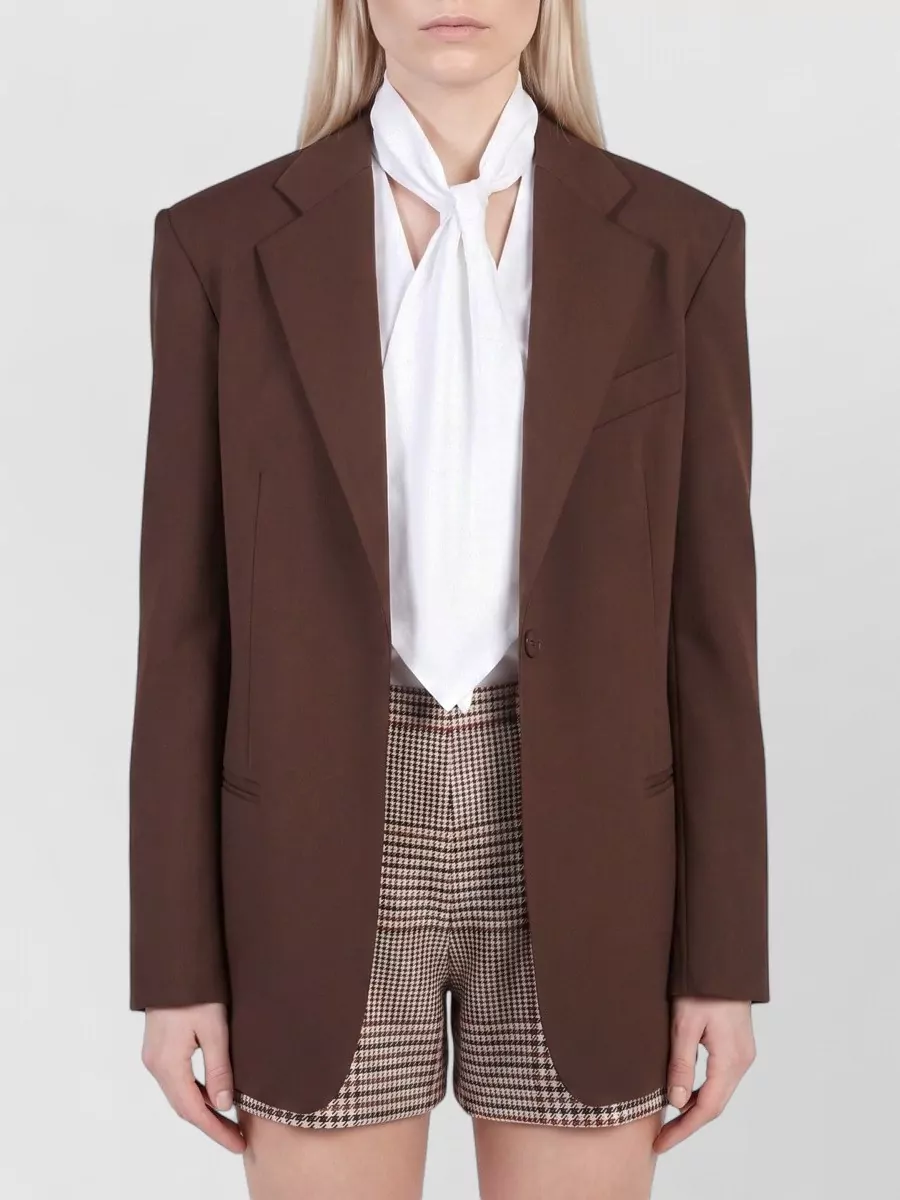 Federica Tosi single-breasted loose-fit suit jacket