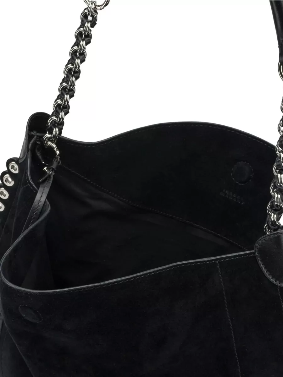 Isabel Marant Oskan Hobo Soft Shoulder Bag Chain Strap