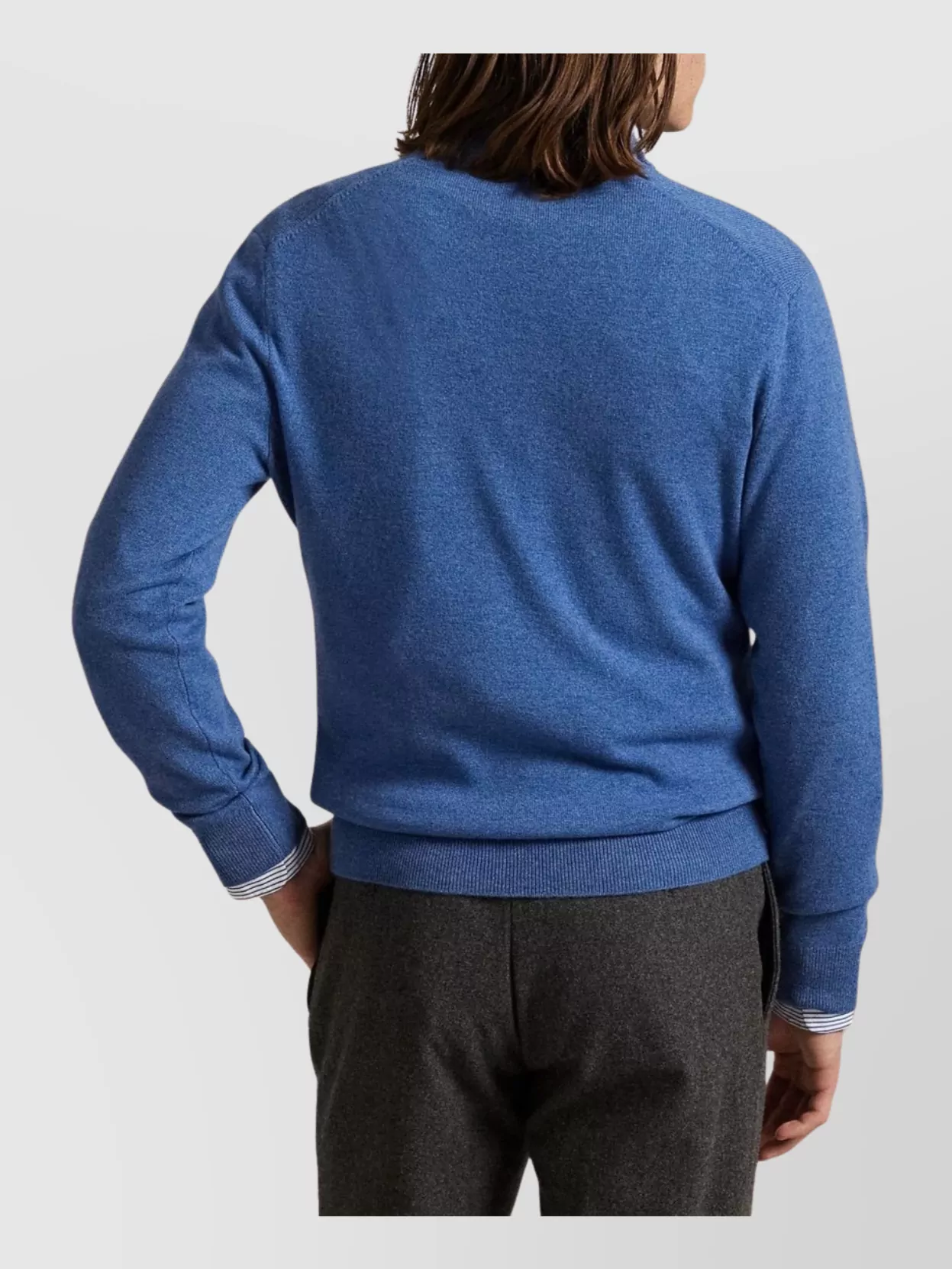 Polo Ralph Lauren Ribbed Cuff And Hem Knit Sweater