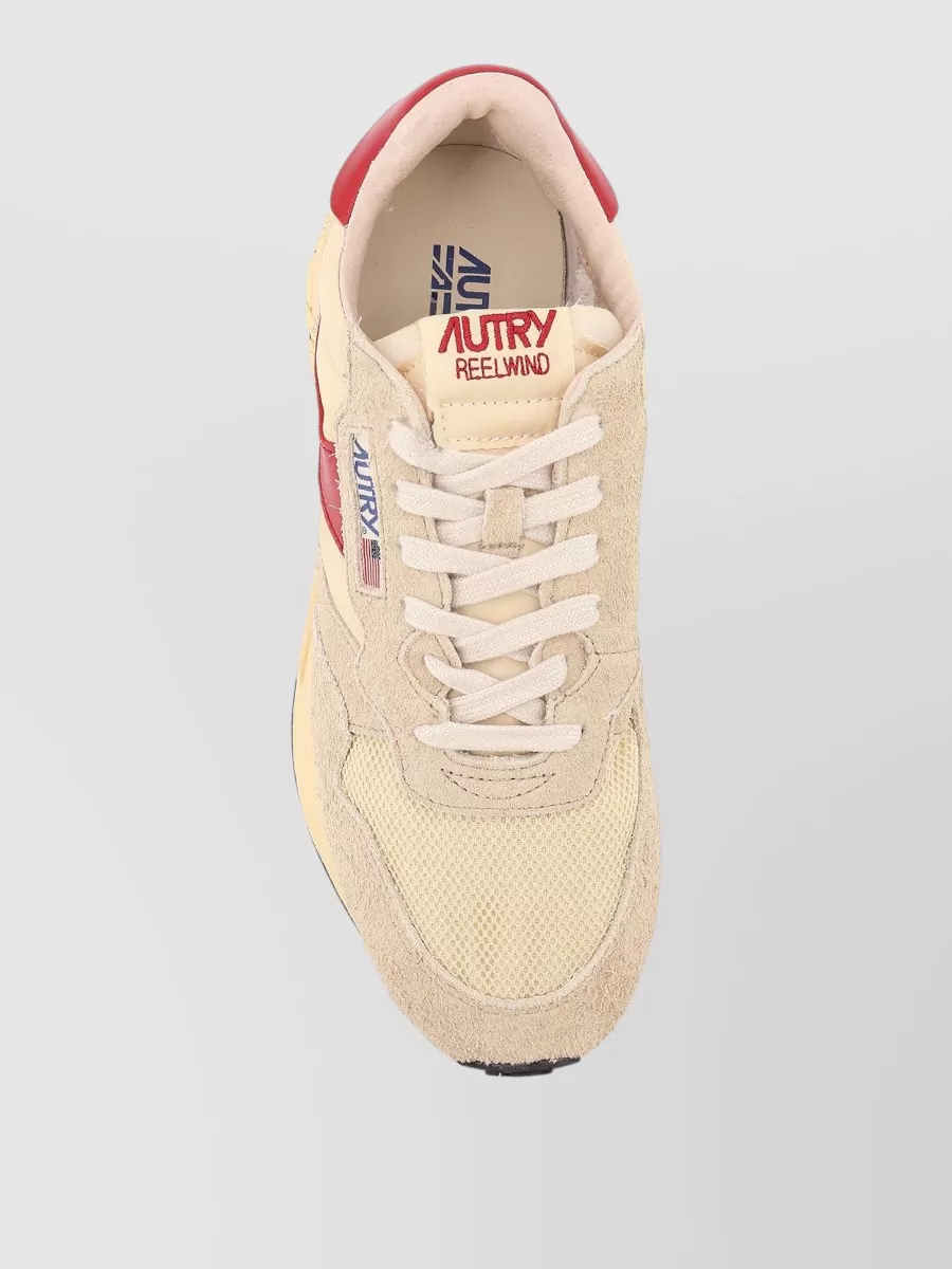 Autry Suede Mesh Sneakers Logo Detail Side