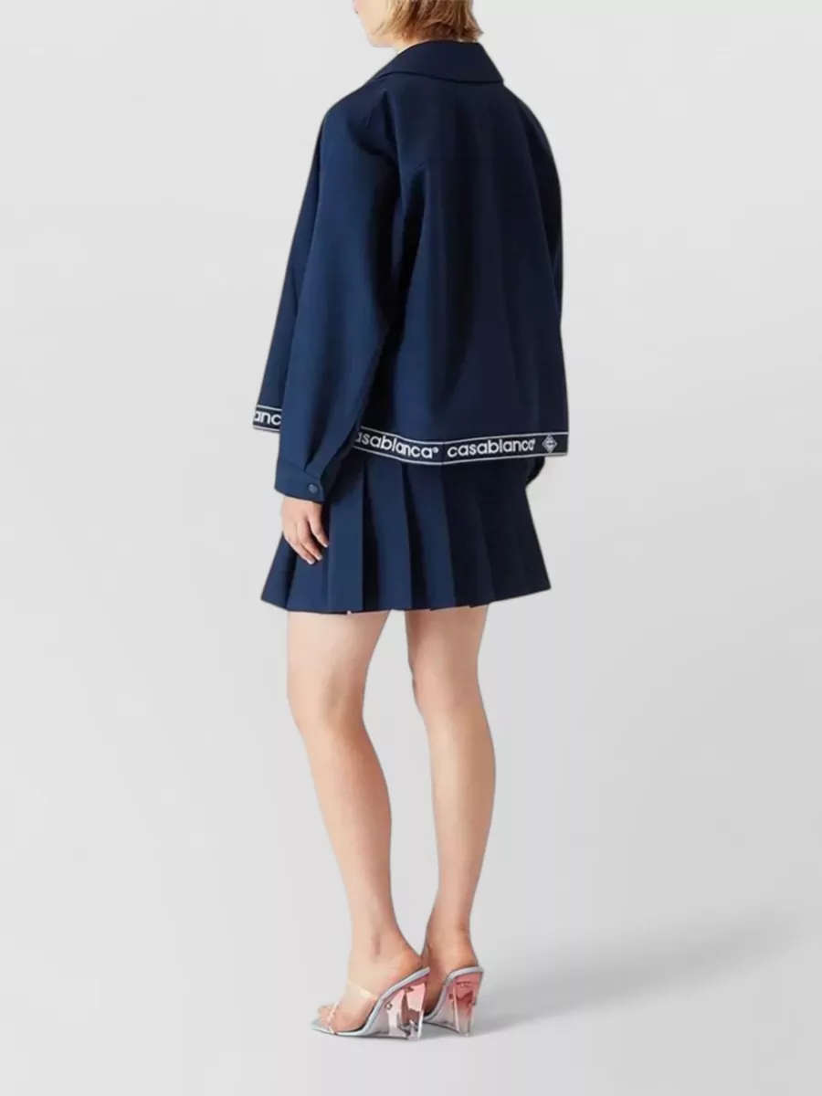 Casablanca Tailored Zip Jacket Long Sleeves Collar