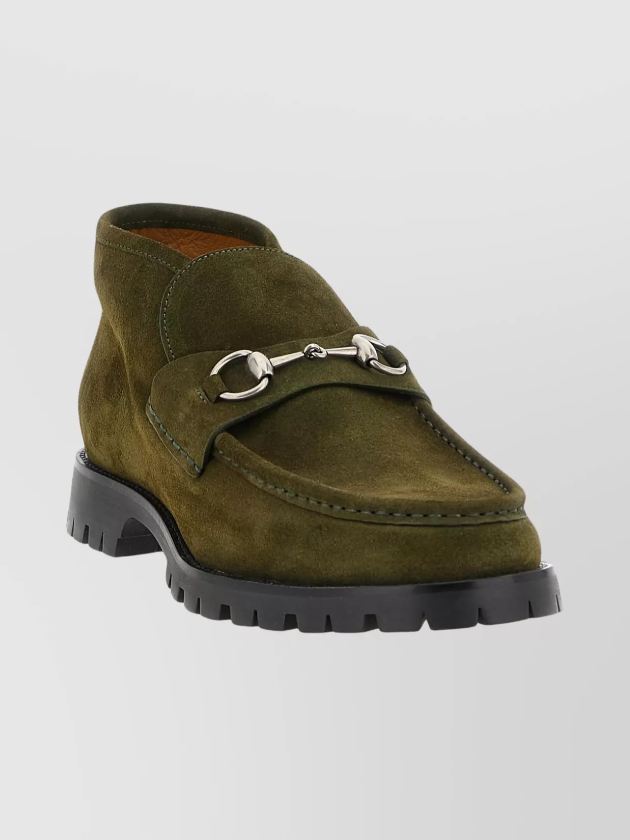 Gucci Ankle Boots With Chunky Sole And Buckle