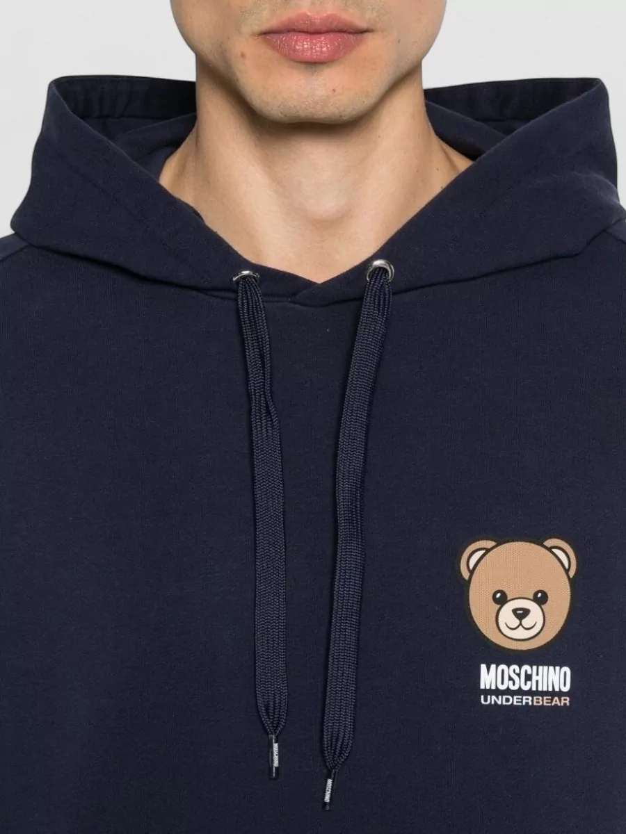 Moschino Cotton Crewneck Hoodie
