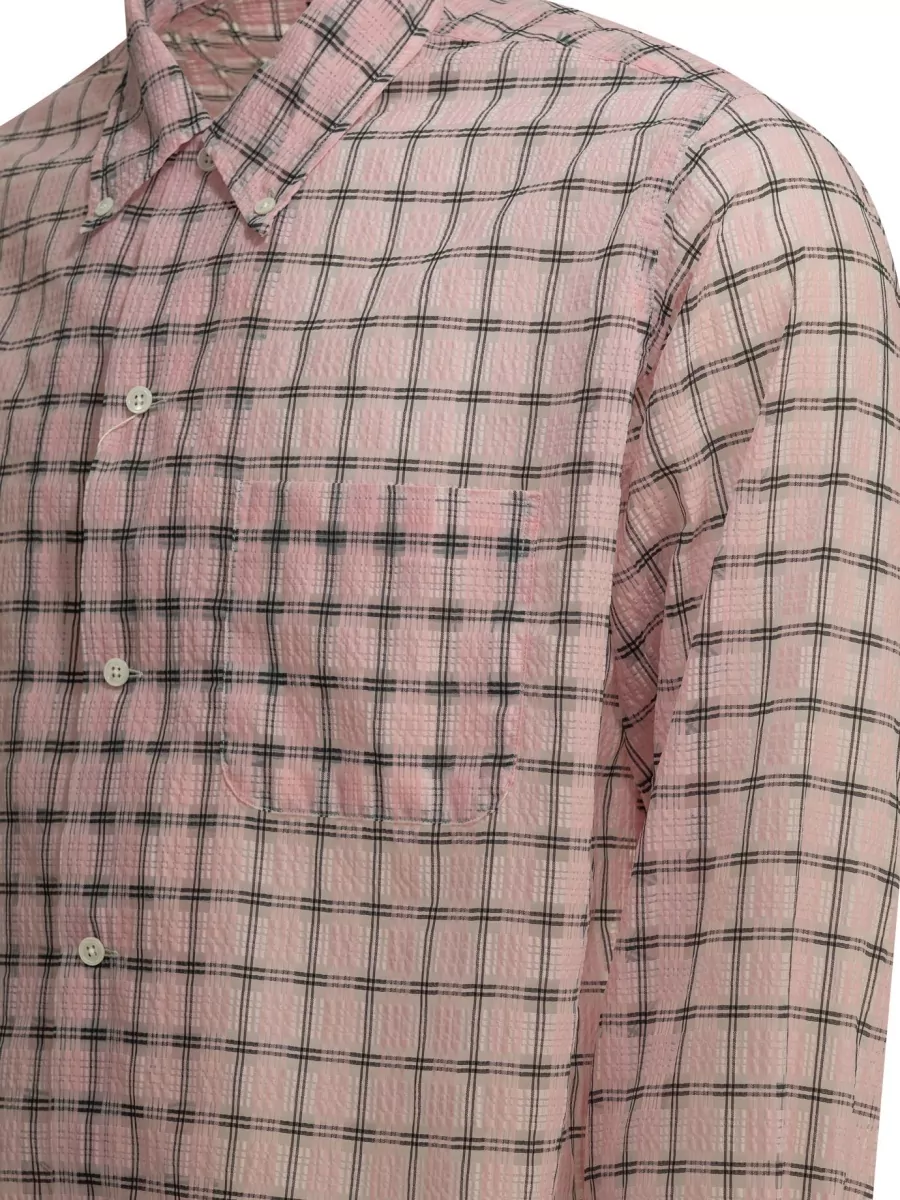 Beams Plus Plaid Nylon Casual Shirt