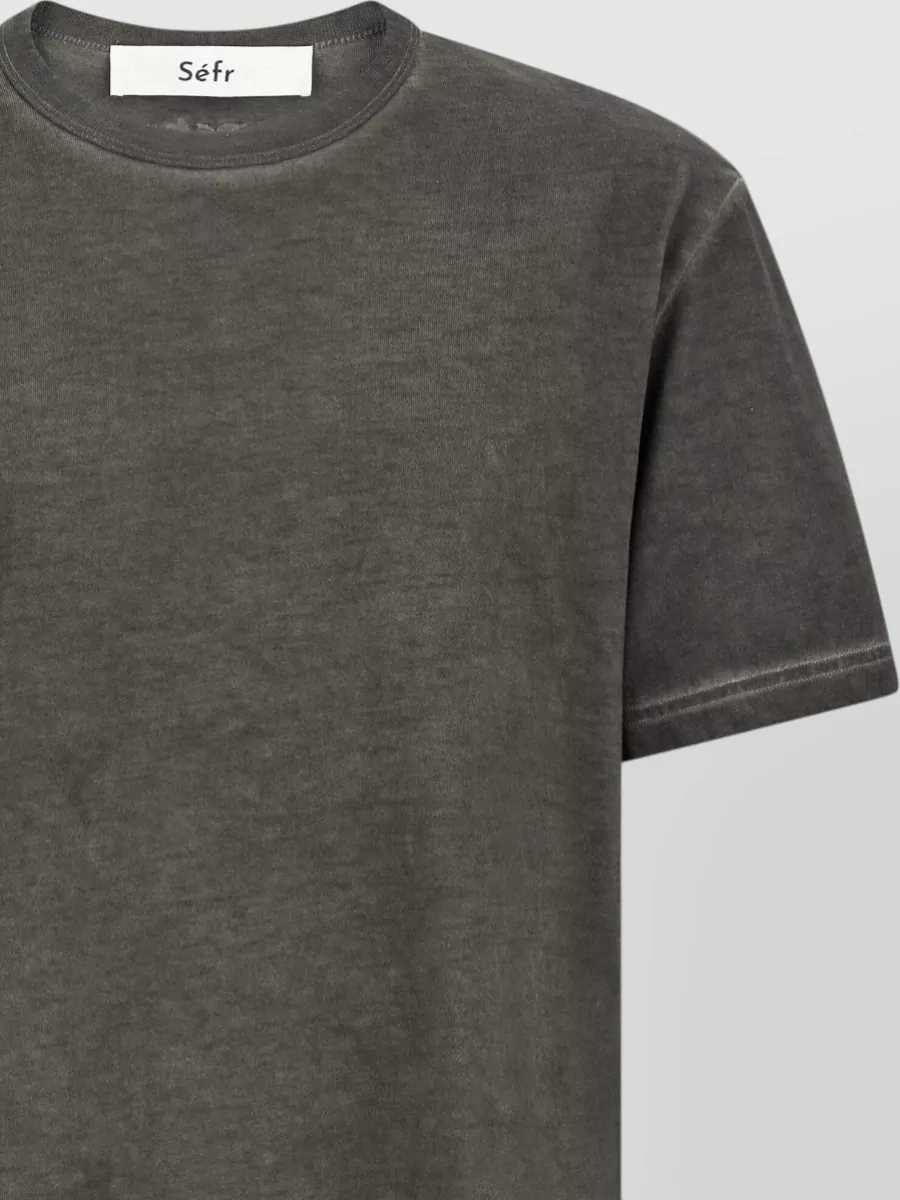 Séfr Ribbed Cotton Logo-Embroidered Short-Sleeve T-Shirt