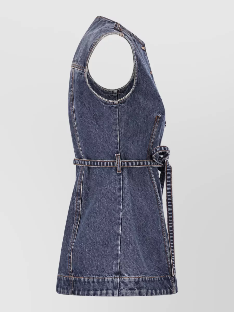 Sportmax Denim Sleeveless Top