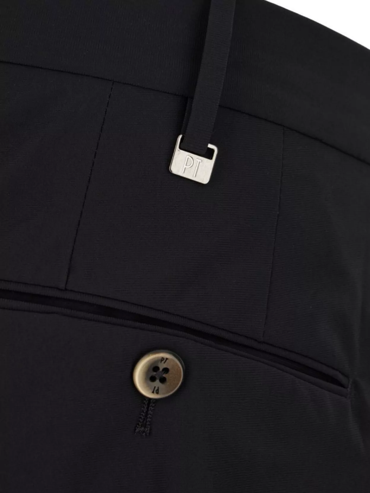 Pt Torino Stretch Cotton Blend Pant With Front Crease