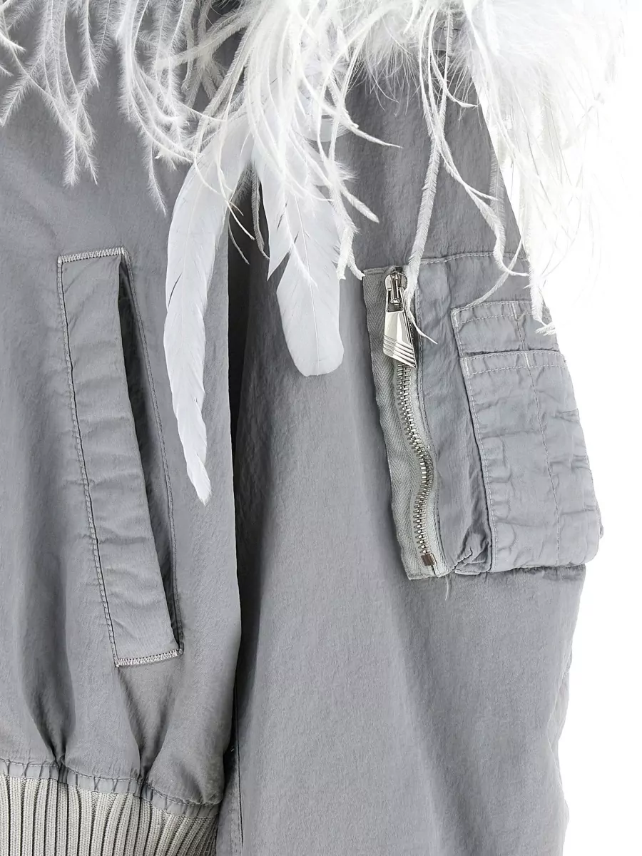 The Attico Feather Bomber Jacket
