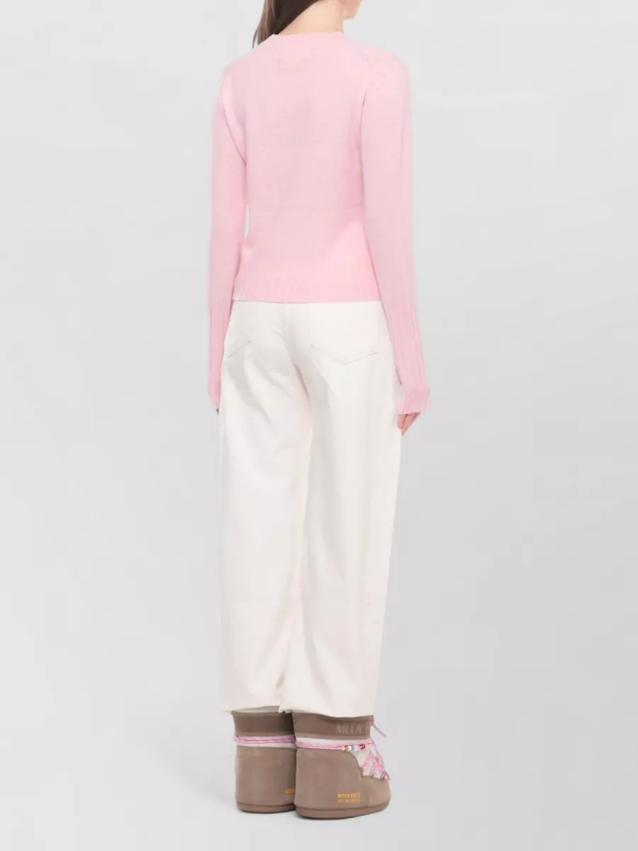 Guest In Residence Cashmere Ribbed Crewneck Sweater