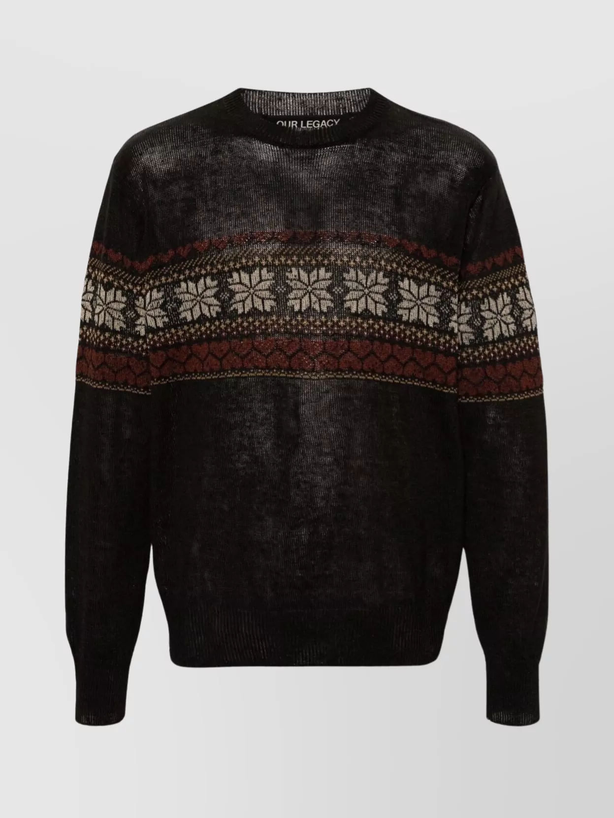 Our Legacy Base Crewneck Sweater Roundneck Patterned