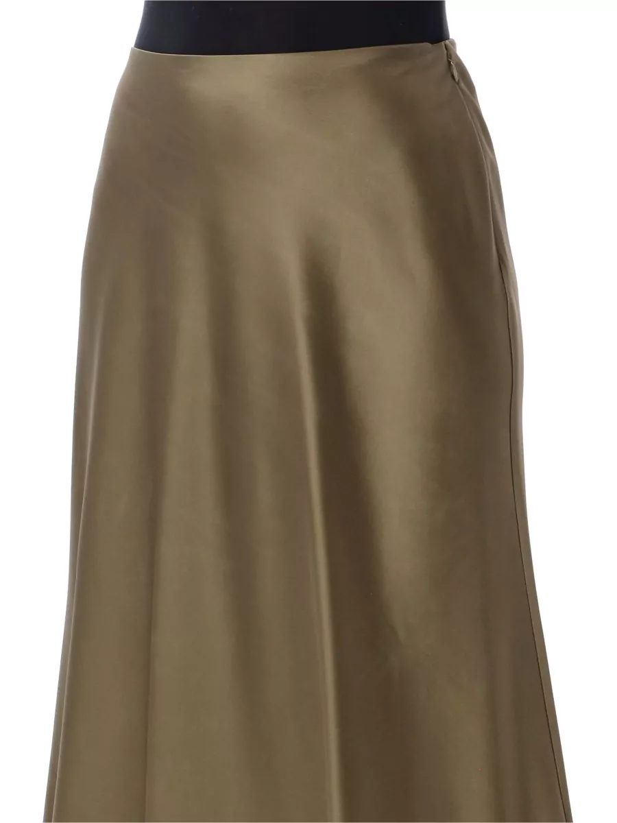 Ralph Lauren Acetate Masina Maxi Skirt