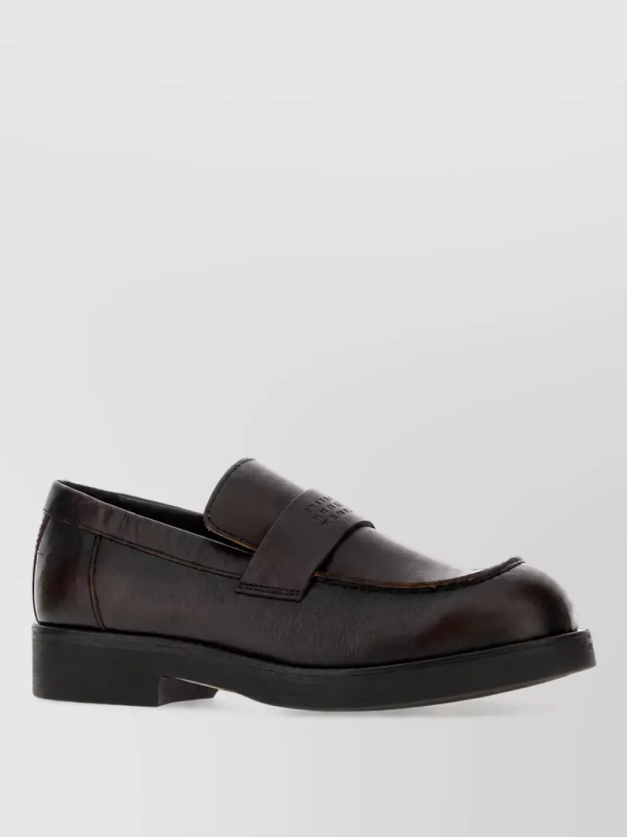 Mm6 Maison Margiela leather monk shoes