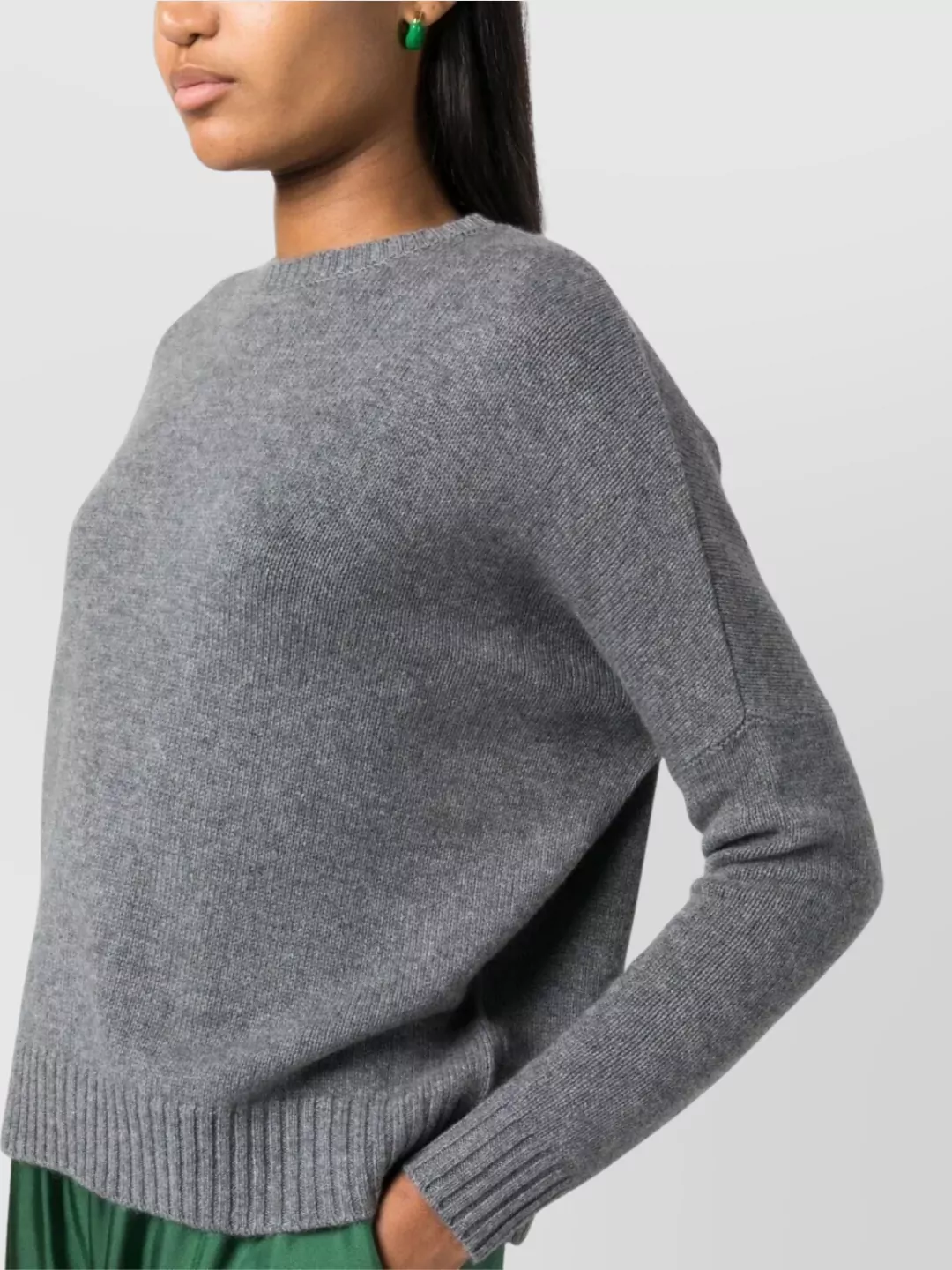 Kujten Soft Knit Sweater Ribbed Hem
