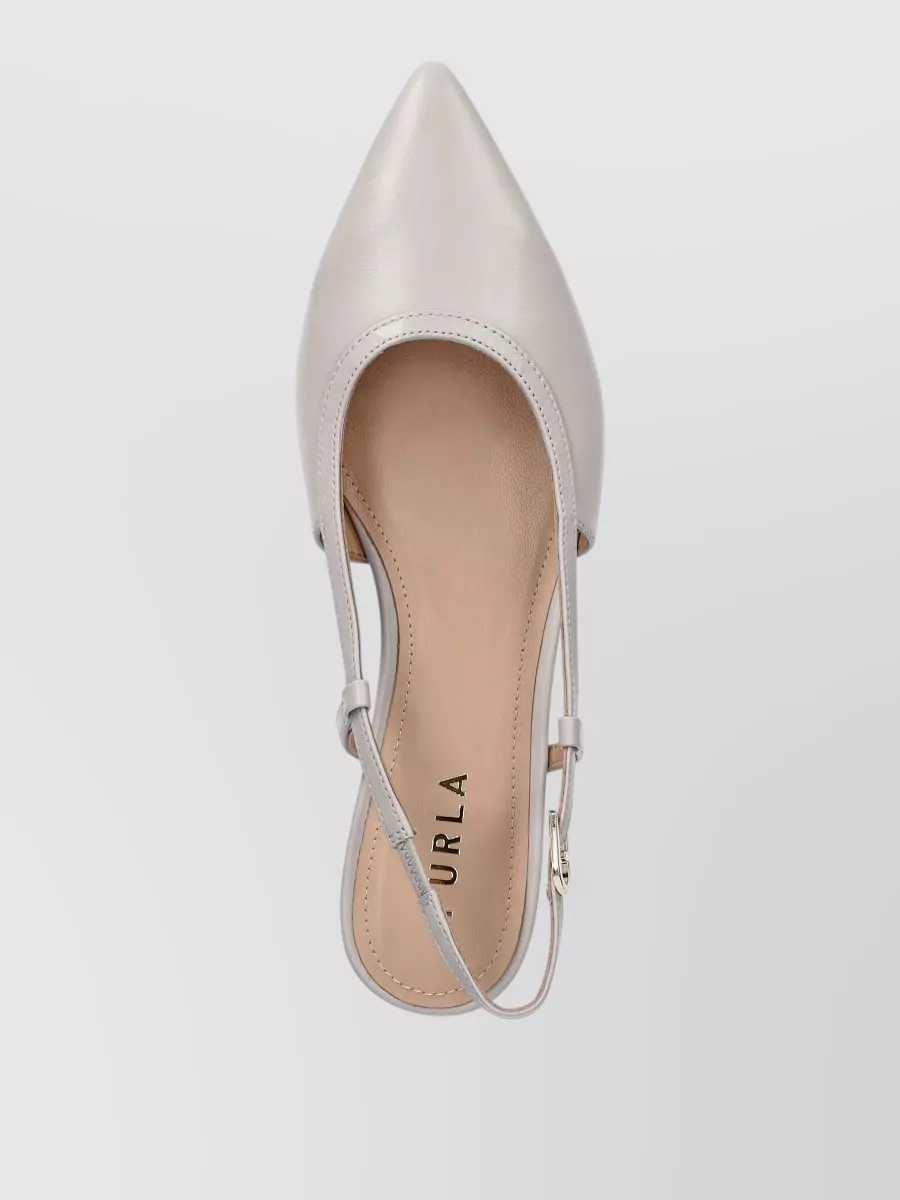 Furla Leather Slingback Ballerina Shoes