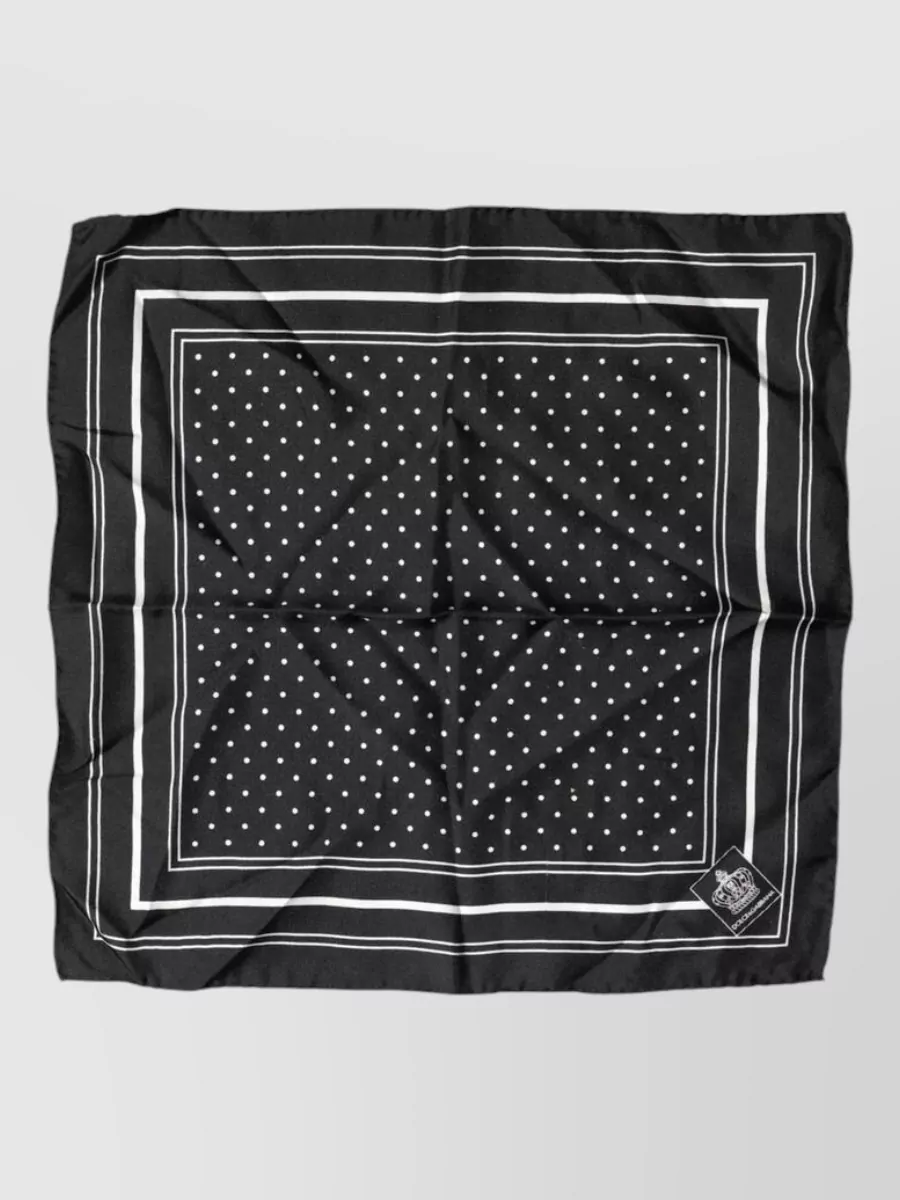 Dolce&Gabbana silk polka-dot scarf