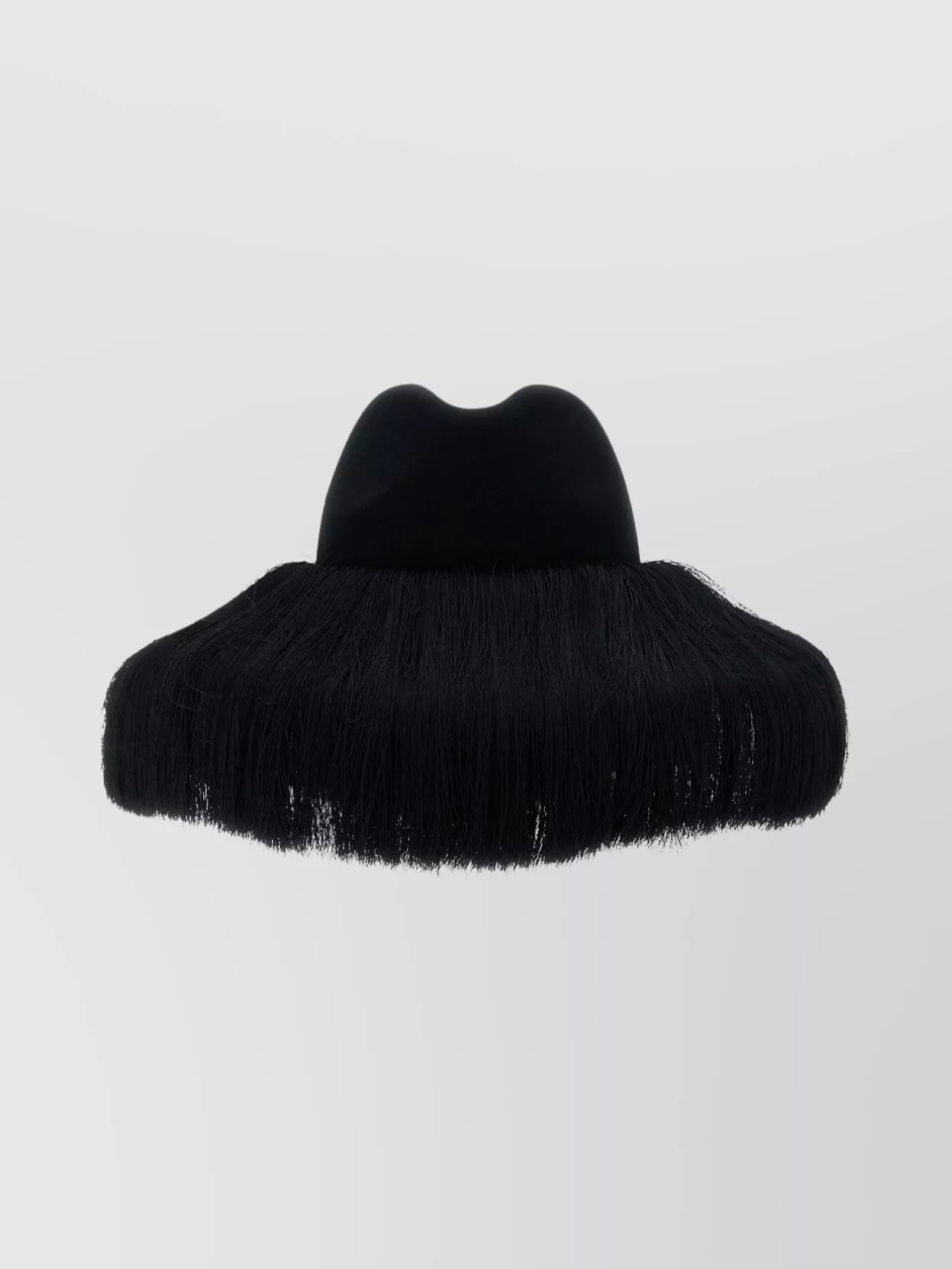 Comme Des Garçons Hizume Collaboration Wide Brim Hat In Black