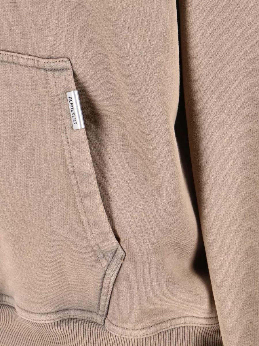 Represent Hooded Long Sleeve Sweatshirt Front Pocket