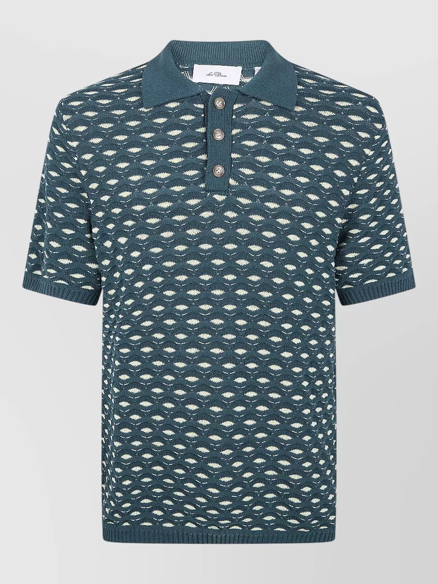 Les Deux fine-knit polo sweater
