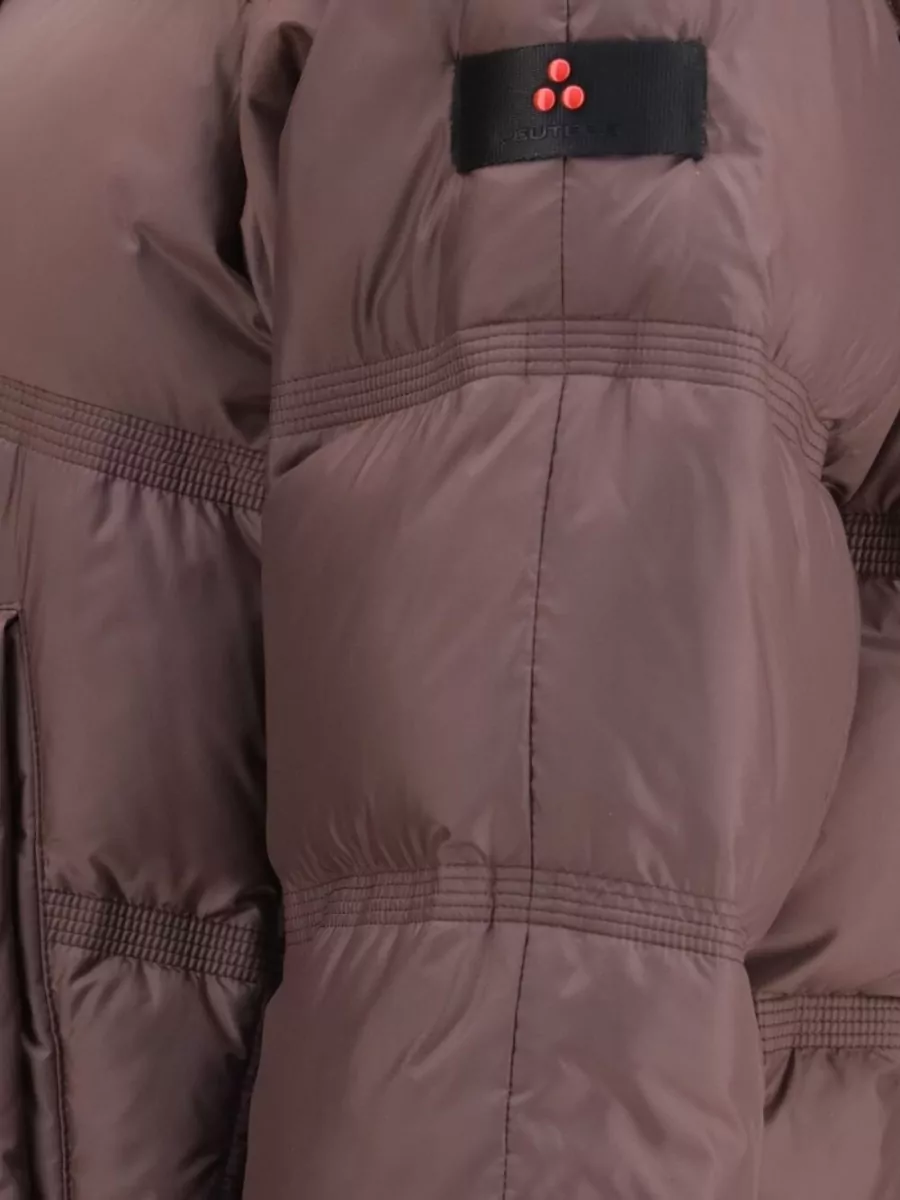 Peuterey Down hooded quilted puffer coat
