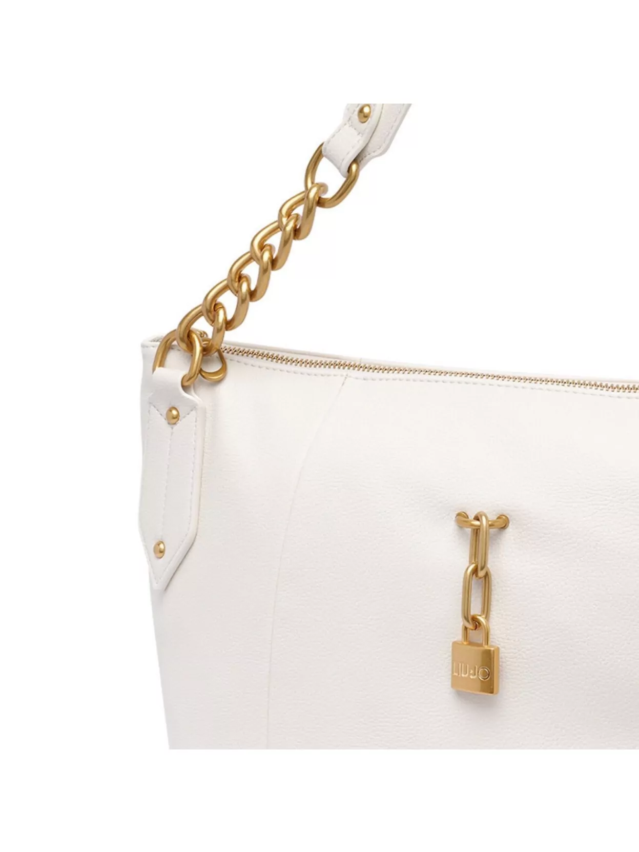 Liu •jo Shoulder Bag With Chain Strap And Padlock Detail
