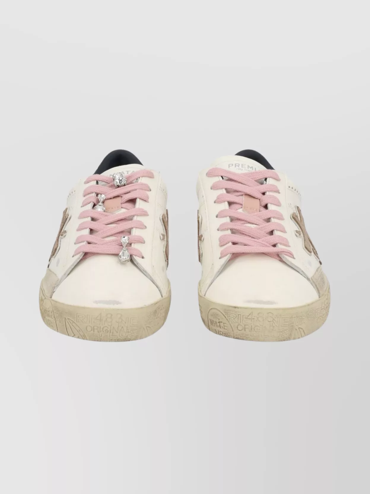 Premiata Sneakers Featuring Contrast Heel Tab And Laces