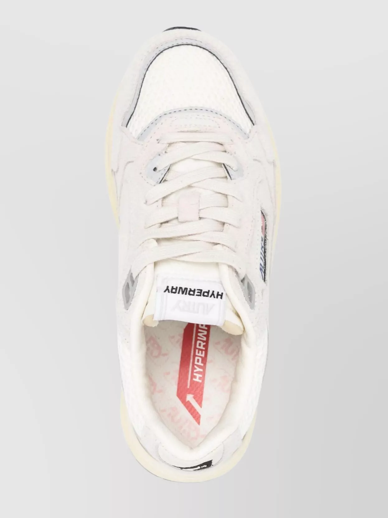Autry Mesh And Suede Sneakers With Contrast Sole